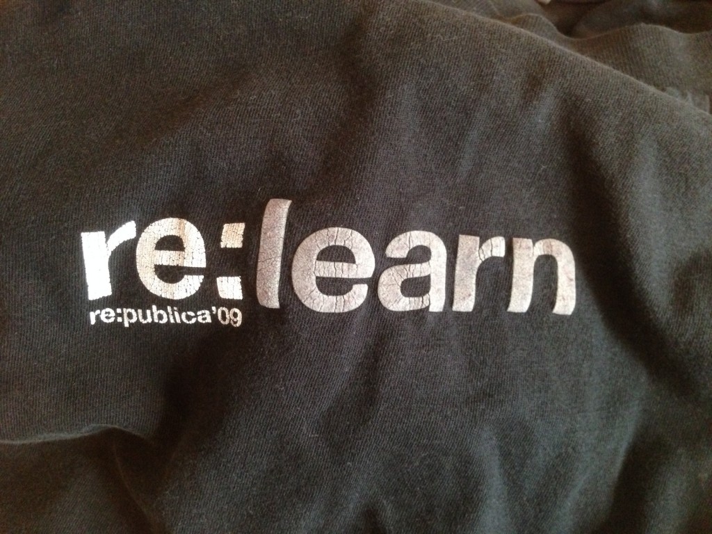 5 Jahre vorher: Das re:learn-T-Shirt 2009 (Foto CC by 4.0 by Jöran Muuß-Merholz)